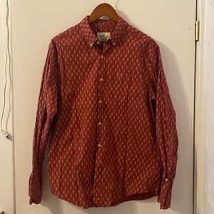 AEO Patterned Button Down